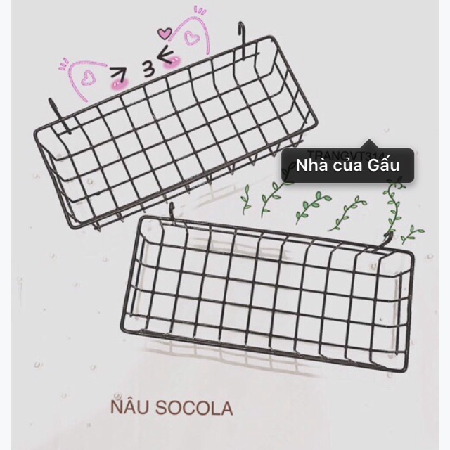 Rổ lưới trang trí
