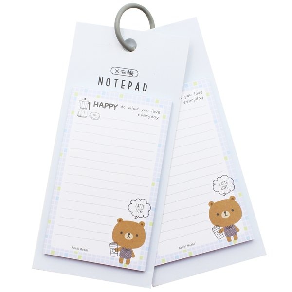 Giấy Note Moshi 426 - Màu Xanh Nhạt - Hình Gấu