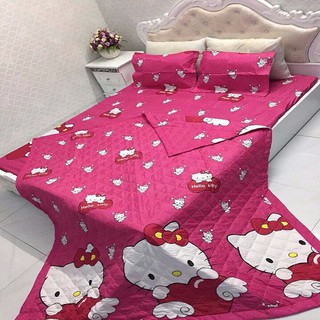 Bộ ga gối poly 1,6m KITTY THIÊN THẦN