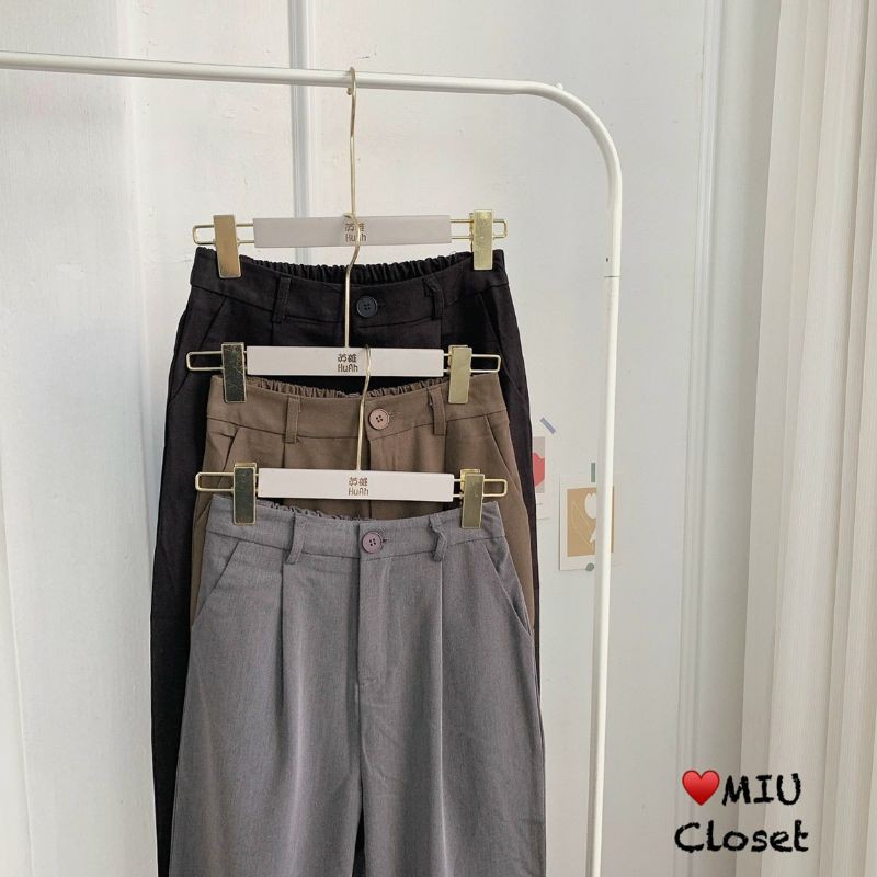 Quần vải bo gấu hàng QCL1