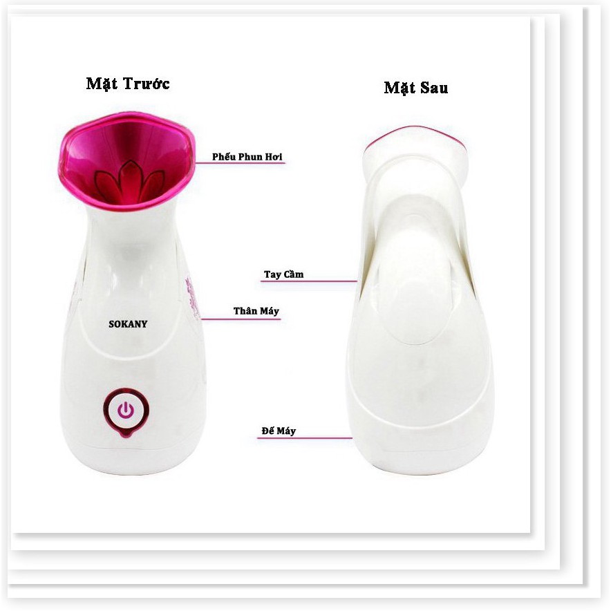 Máy xông hơi mặt phun sương Sokany giúp làm đẹp da mặt hiệu quả, máy xông hơi mặt Sokany chính hãng