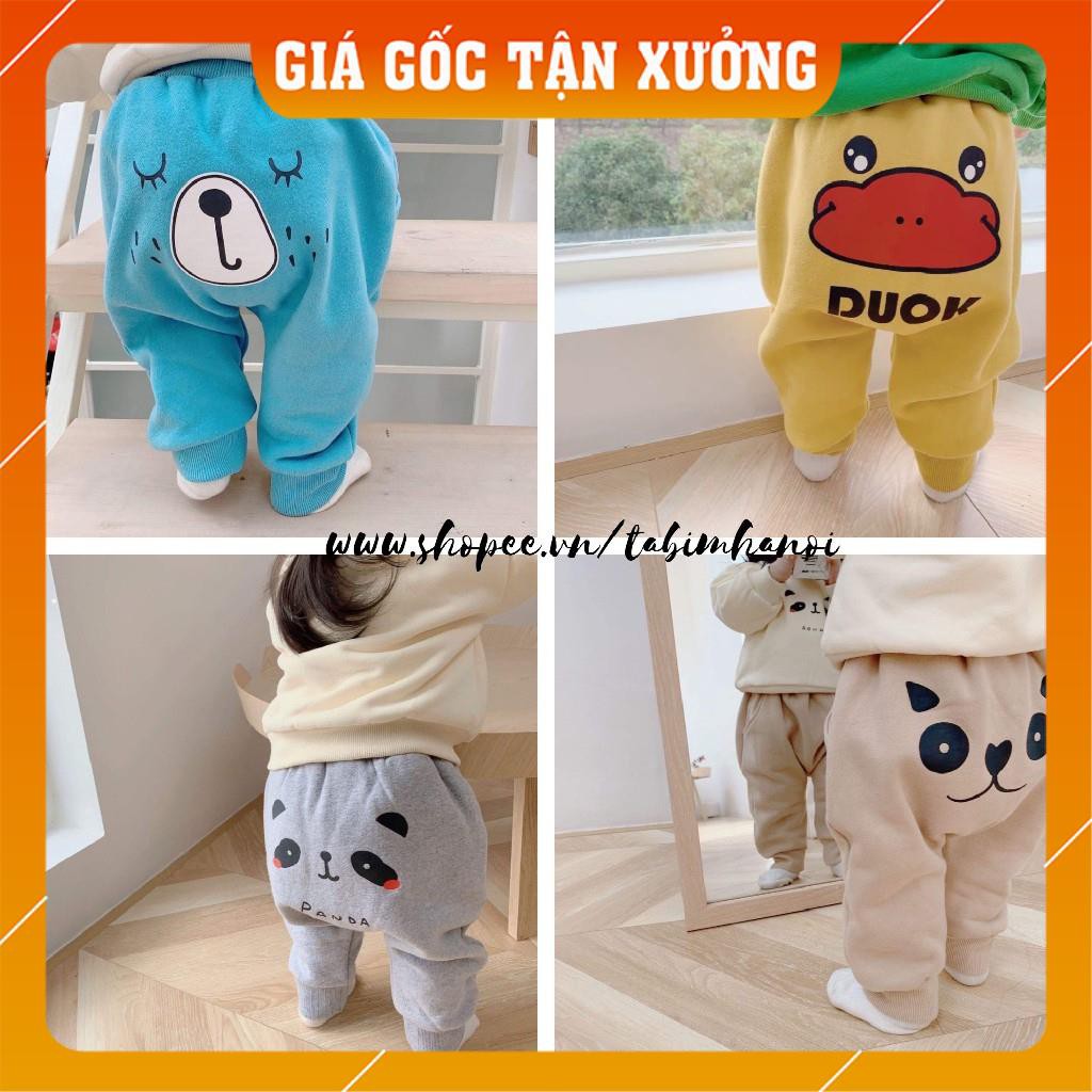 Quần nỉ lông mông thú ngộ nghĩnh BB407 cho bé trai và bé gái