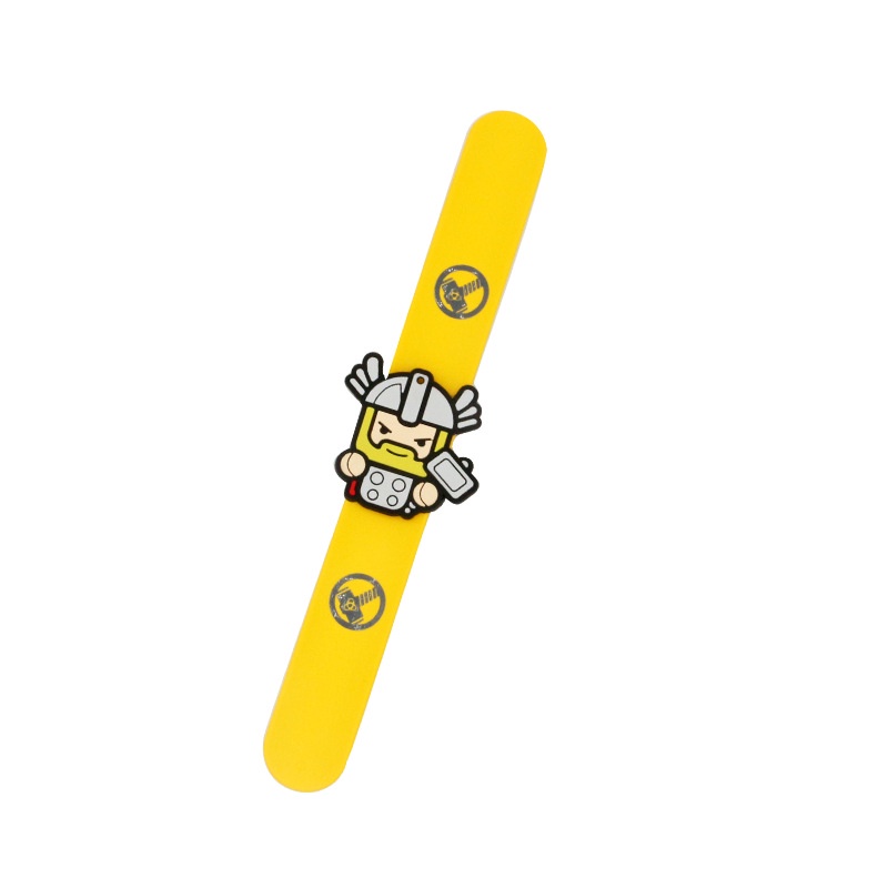 1 Vòng Đeo Tay Silicon Hình Siêu Anh Hùng Marvel Vui Nhộn Trang Trí Cho Bé