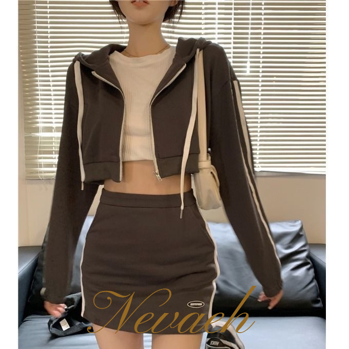 Set Đồ Thể Thao Gồm Áo sweater Và Chân Váy Thời Trang Mùa Thu 2022 Cho Nữ