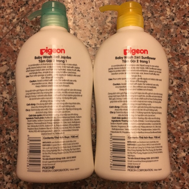 Sữa tắm gội Pigeon 2 trong 1 700 ml