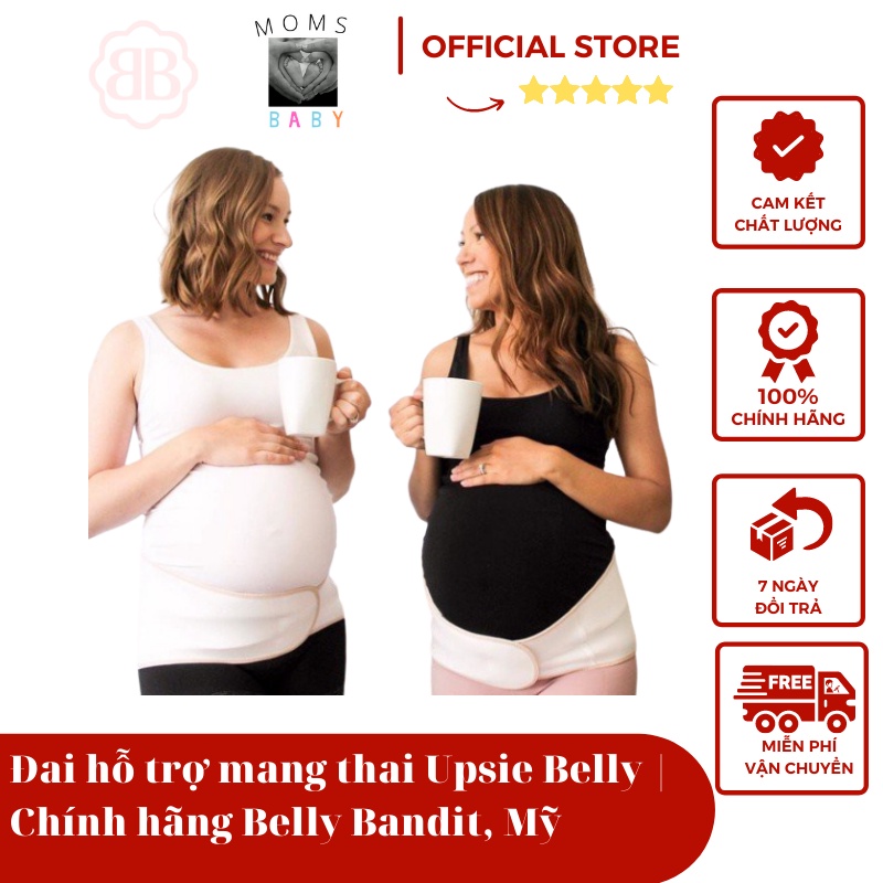 Đai hỗ trợ mang thai Upsie Belly Chính hãng Belly Bandit, Mỹ Màu black và thumbnail