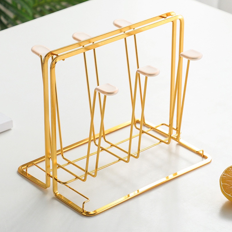 Giá Úp Ly Cốc Hợp Kim Mạ Vàng Cao Cấp