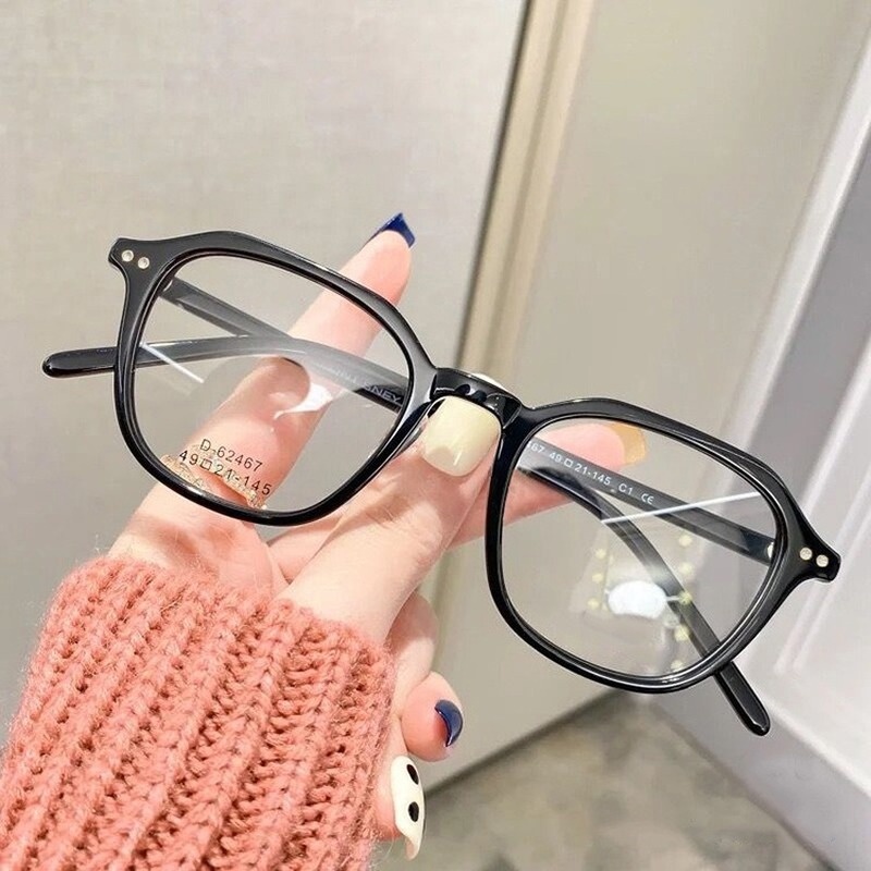 (AIMURUSI) COD Mát Gọng Nhỏ Không Đối Xứng Chống Ánh Sáng Xanh Thời Trang Hàn Quốc Retro Mới Unisex Kính