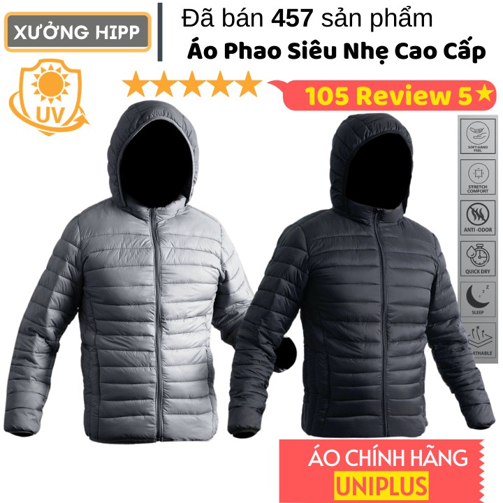 Áo khoác phao lông vũ nam siêu nhẹ Xưởng Hipp, siêu ấm form ôm tôn dáng full size, KP01