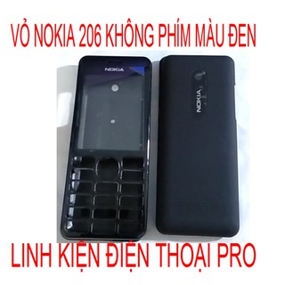 Vỏ nokia 206 không phím màu đen