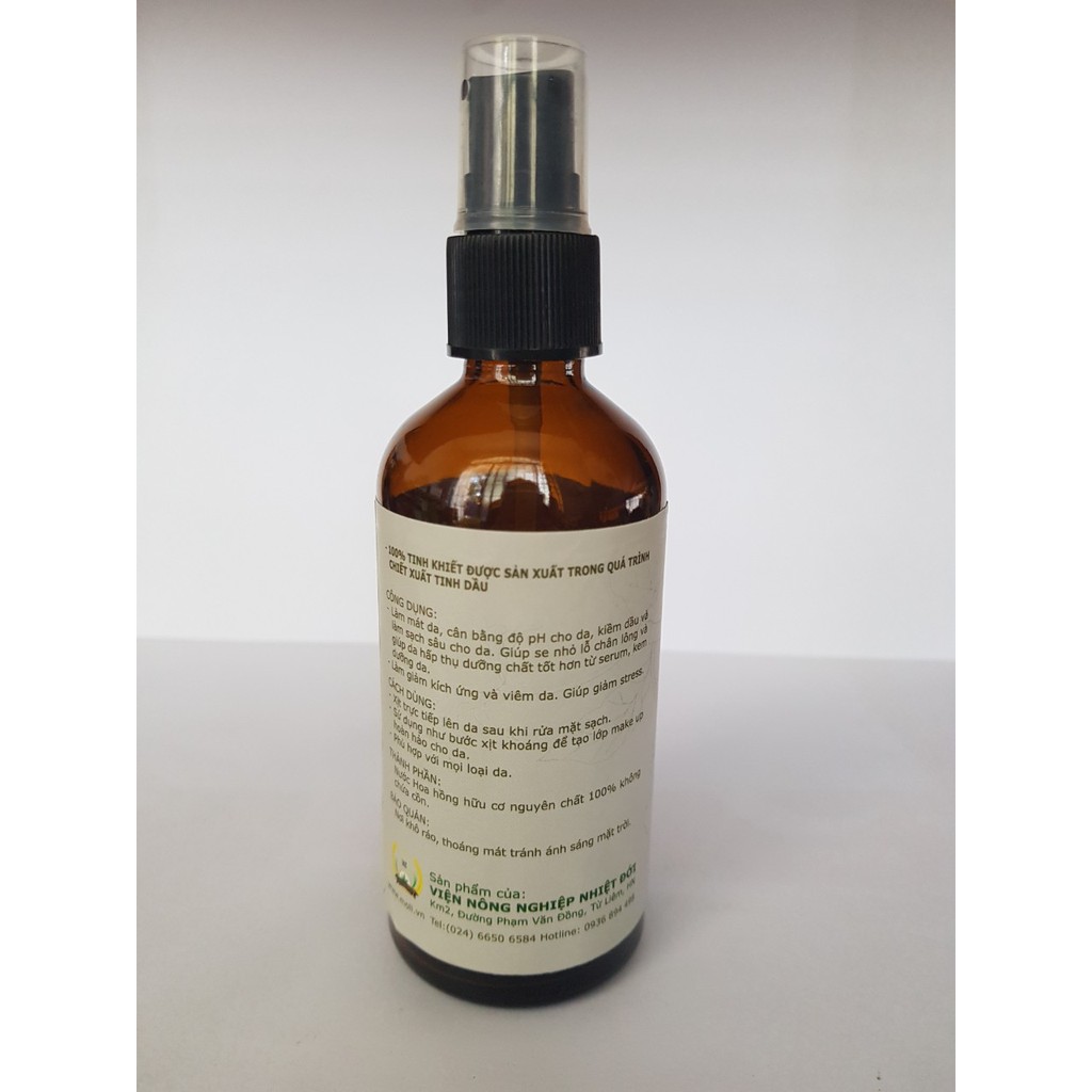 Nước hoa hồng organic dưỡng da tinh khiết 100% không chứa cồn - Bungarian rose organic hydrosol