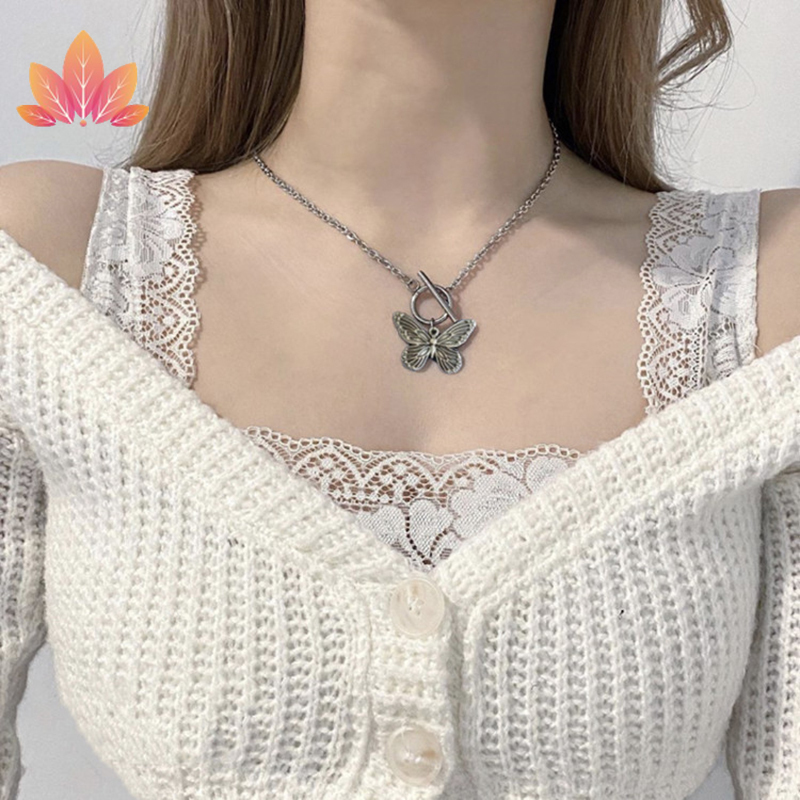 Vòng Tay Phối Mặt Hình Bướm Đính Đá Phong Cách Vintage Jp5