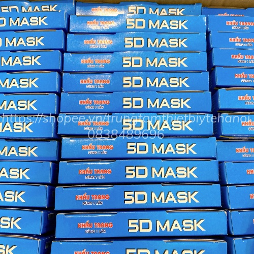 Khẩu trang 5D Mask Nam Anh Famapro hộp 10 chiếc - Khấu trang kháng khuẩn ôm sát mặt không mùi - Chính hãng