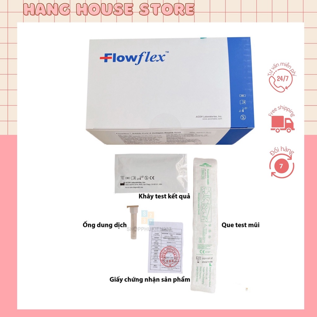 Bộ Test Nhanh Tại Nhà Flowflex Antigen Rapid Test Kháng Nguyên - Que Test Mũi