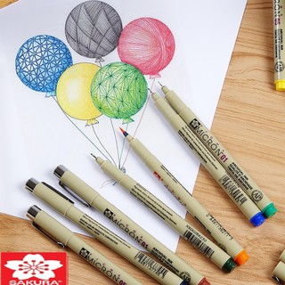 Bút line đi nét, bút vẽ kỹ thuật Sakura PIGMA MICRON size 03 - 0.35mm (nhiều màu)