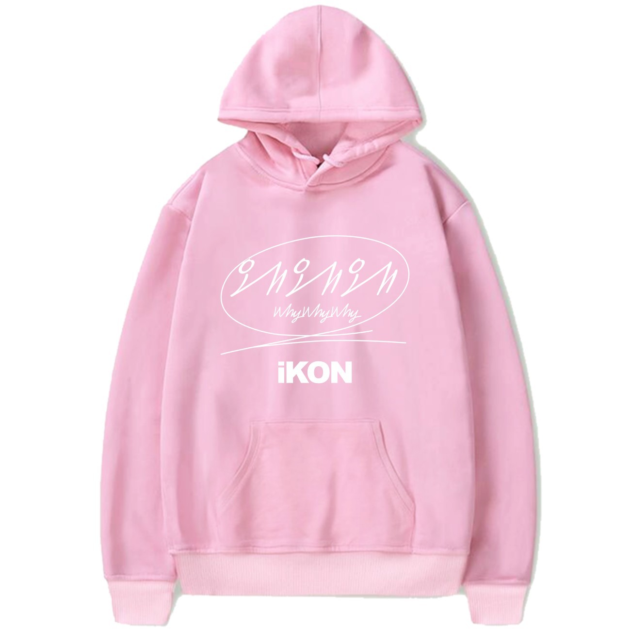 Áo Hoodie Dài Tay In Chữ Ikon Why Why Why