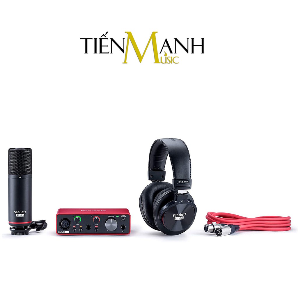 [Tặng Cable] Focusrite Scarlett Solo Studio Gen 3 - Sound Card Bộ Thu Âm Thanh Focus USB SoundCard Gen3