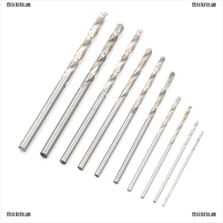 <Hot~new>10Pcs Titanium Coated Drill Bits High Speed Steel Drill Bits Power Tools 0.8-3mm