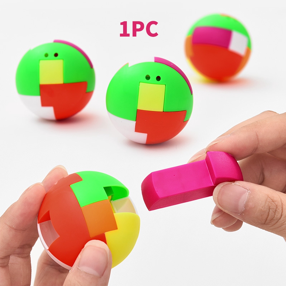 High Quality Intelligence Colorful Puzzle Assembly Ball Kids Game Funny Toys