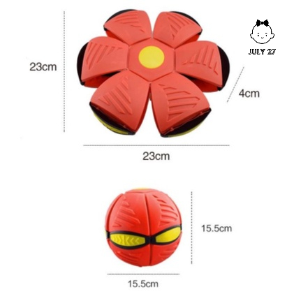 Bóng Biến Hình UFO - Quả Cầu Ma Thuật - Bóng Bẹp Bật Nhảy - Có 3 ĐÈN LED Nhấp Nháy Làm Từ Nhựa ABS