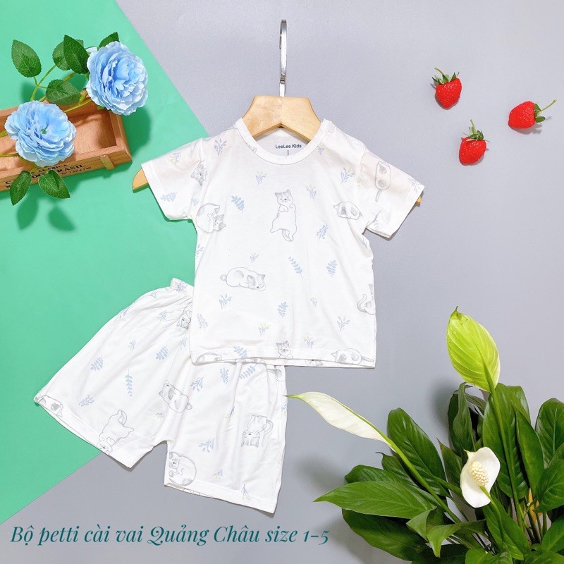 Bộ Thun Lạnh LeeLee Kids (Chất Petit) siêu mát cho bé