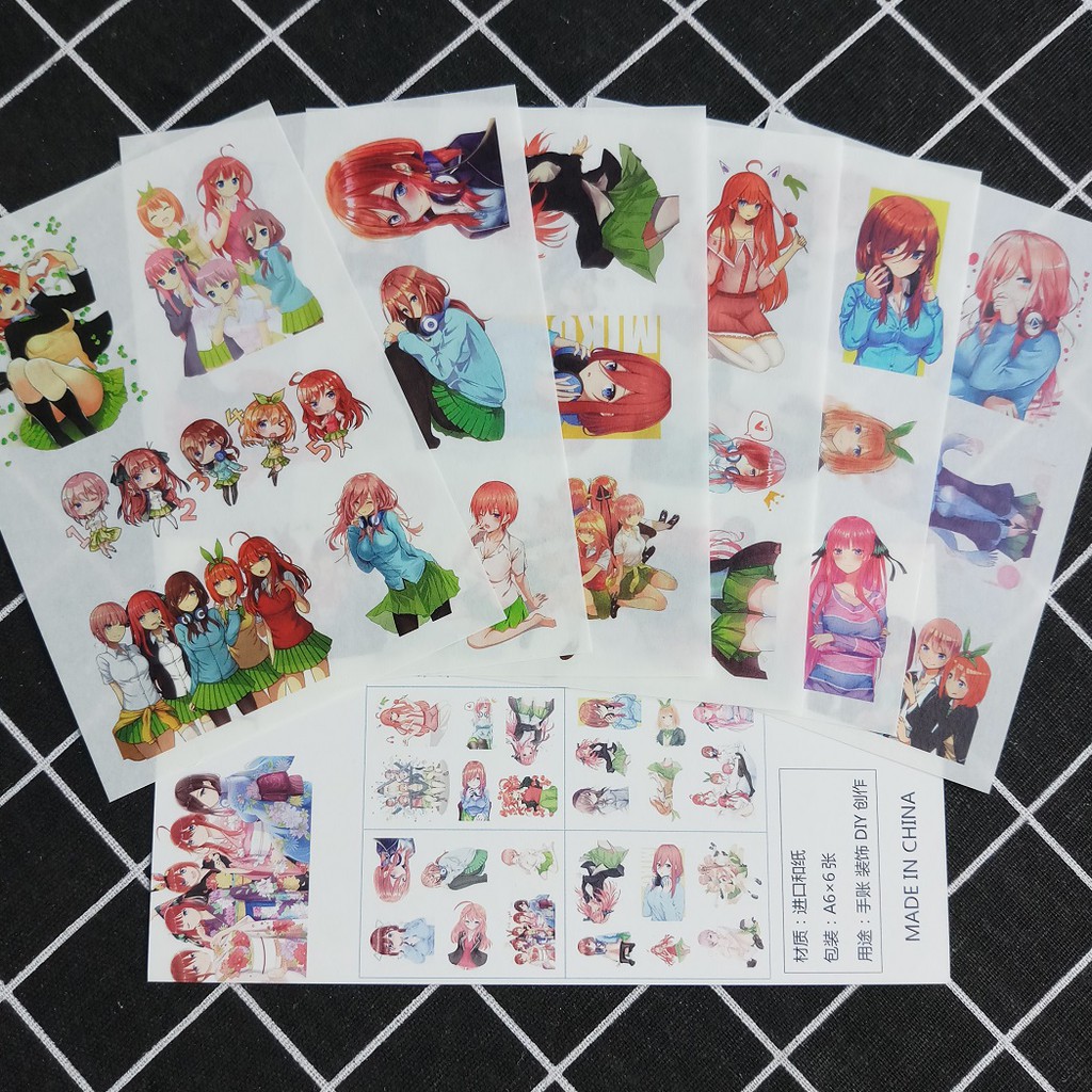 Hình Dán Anime Gotoubun no Hanayome