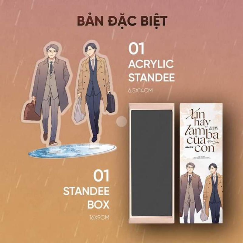 Standee box Xin hãy làm ba của con