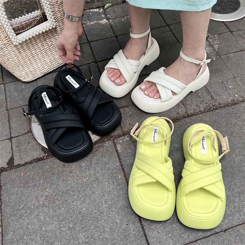 Dép Sandal Nữ Bánh Mì Cao Cấp Cao 5cm QC 2022 TRINH LÊ SHOP GIÀY DÉP