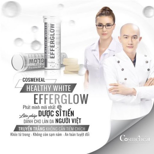 CosmeHeal Healthy White Efferglow dưỡng trắng da dạng sủi ( 1 ống 10 viên) | BigBuy360 - bigbuy360.vn