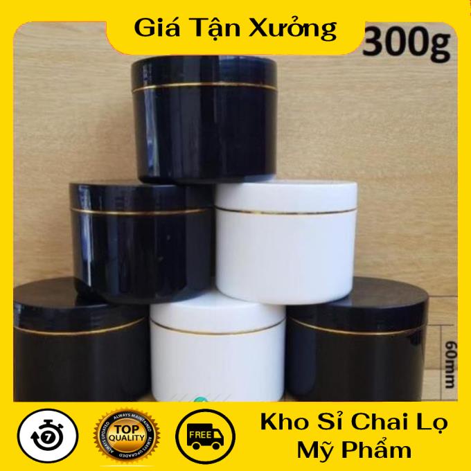 Hủ Đựng Kem ❤ TRÙM SỈ ❤ Hũ đựng kem body 300g chiết mỹ phẩm , phụ kiện du lịch