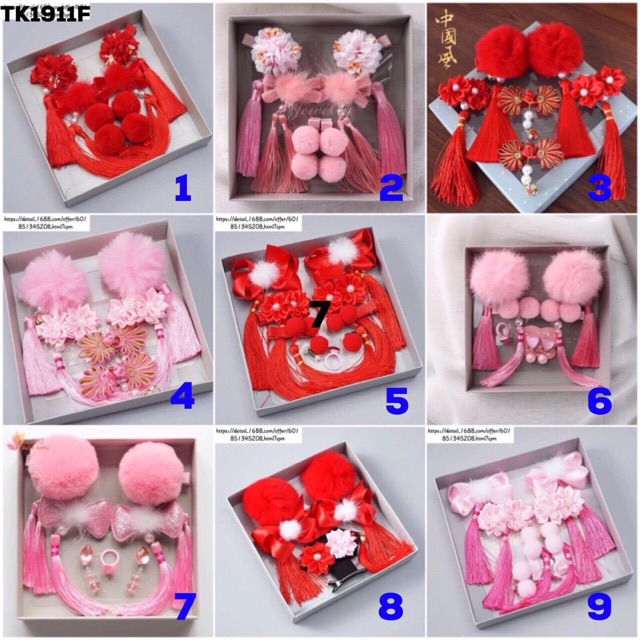 Set Phụ Kiện Tết cho bé gái