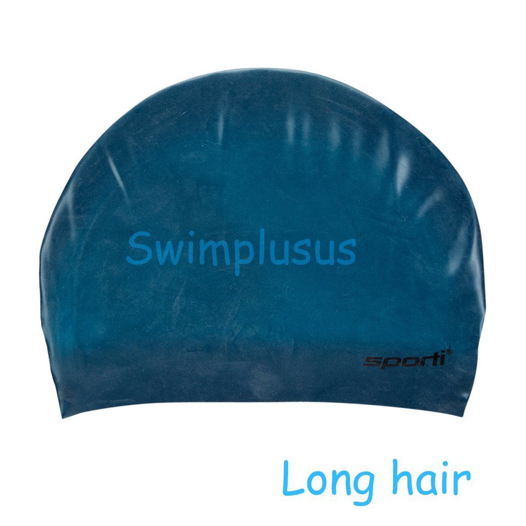 Mũ bơi long hair silicone chính hãng Sporti ( mũ cho nữ tóc dài)