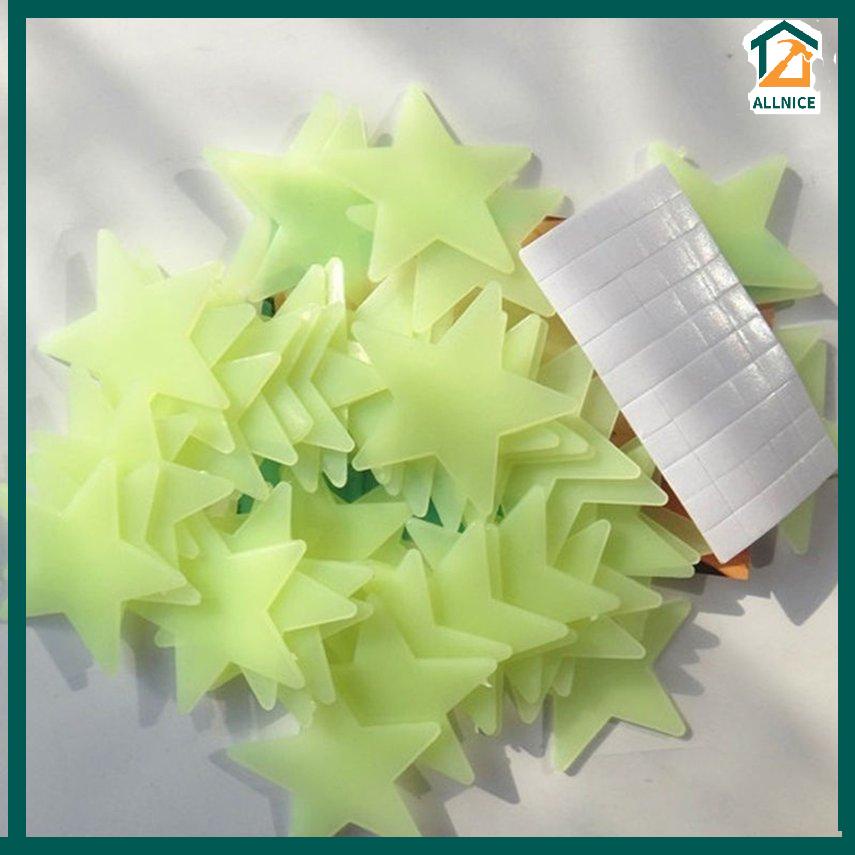 100PCS Star Wall Sticker Fluorescent Kids Bedroom Ceiling Star Wall Stickers