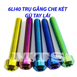 Ốc 6li40 TRỤ Titan GR5 Gắng Che Két, Gù Tay Lái-MTS