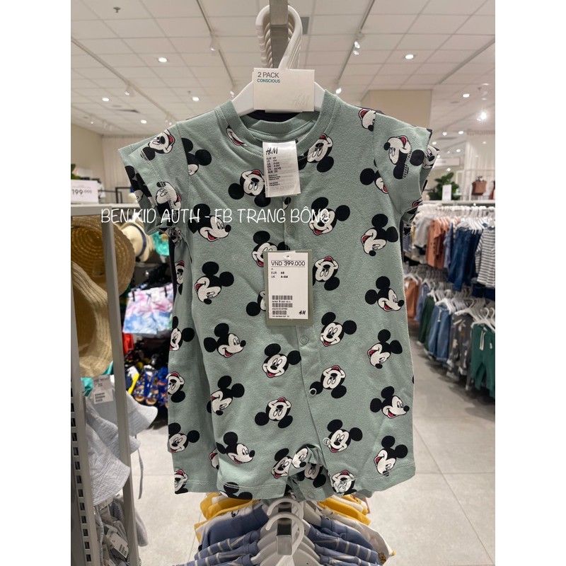 Body 2c Mickey HM UK AUTH cho bé