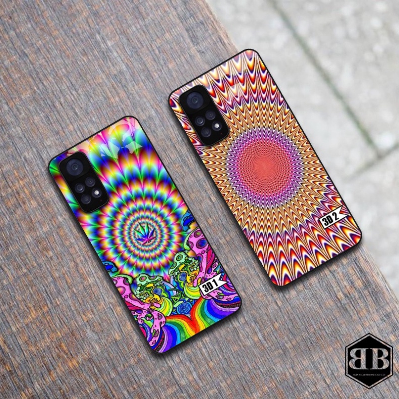 Ốp lưng kính cường lực kute dành cho Xiaomi Redmi Note 11 4G / Redmi Note 11S