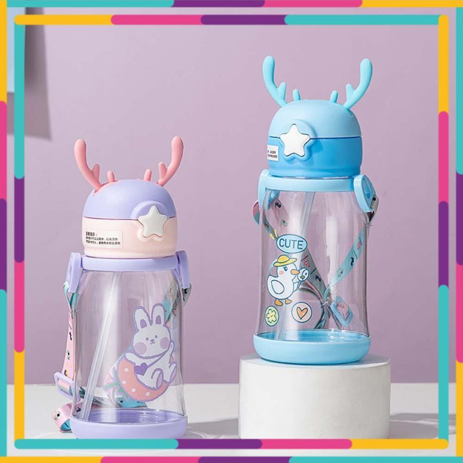 Bình uống nước hình hươu dễ thương cho bé cưng với dung tích 500ml