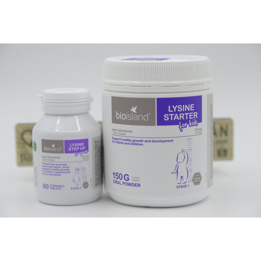 Bio Island Lysine [Úc] - Tăng Chiều Cao, Tăng Chuyển Hóa Cho Trẻ - Giúp Bé Ăn Ngon Hơn