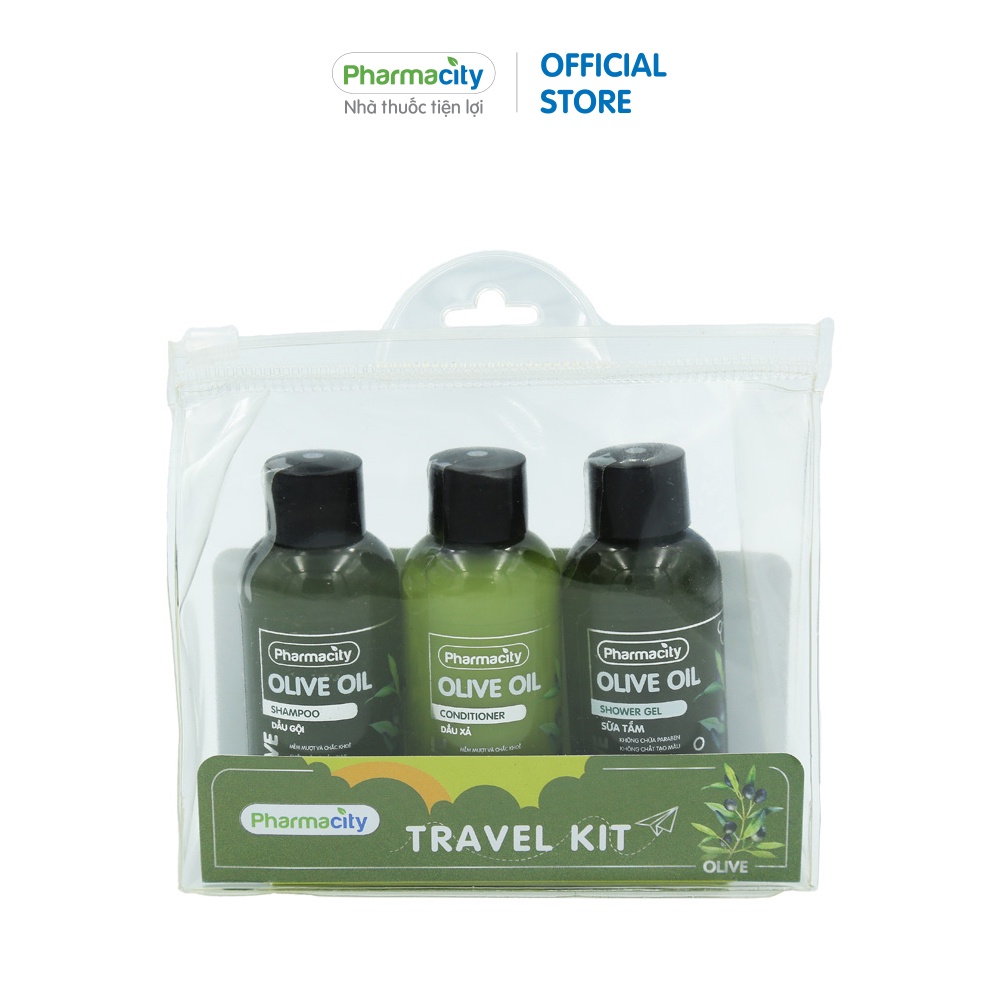 Bộ sản phẩm du lịch Pharmacity Olive Oil, Argan Oil (3 chai x 60ml)