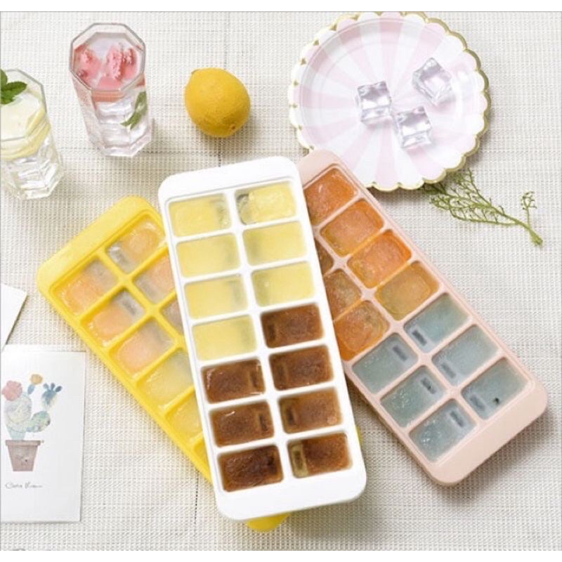 Khay Làm Đá Làm Thạch 14 Viên Nhựa Dẻo Siêu Bền