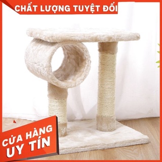 Cat tree - trụ cào móng cho mèo cột đôi 💨giảm stress👉giảm cắn phá ✅