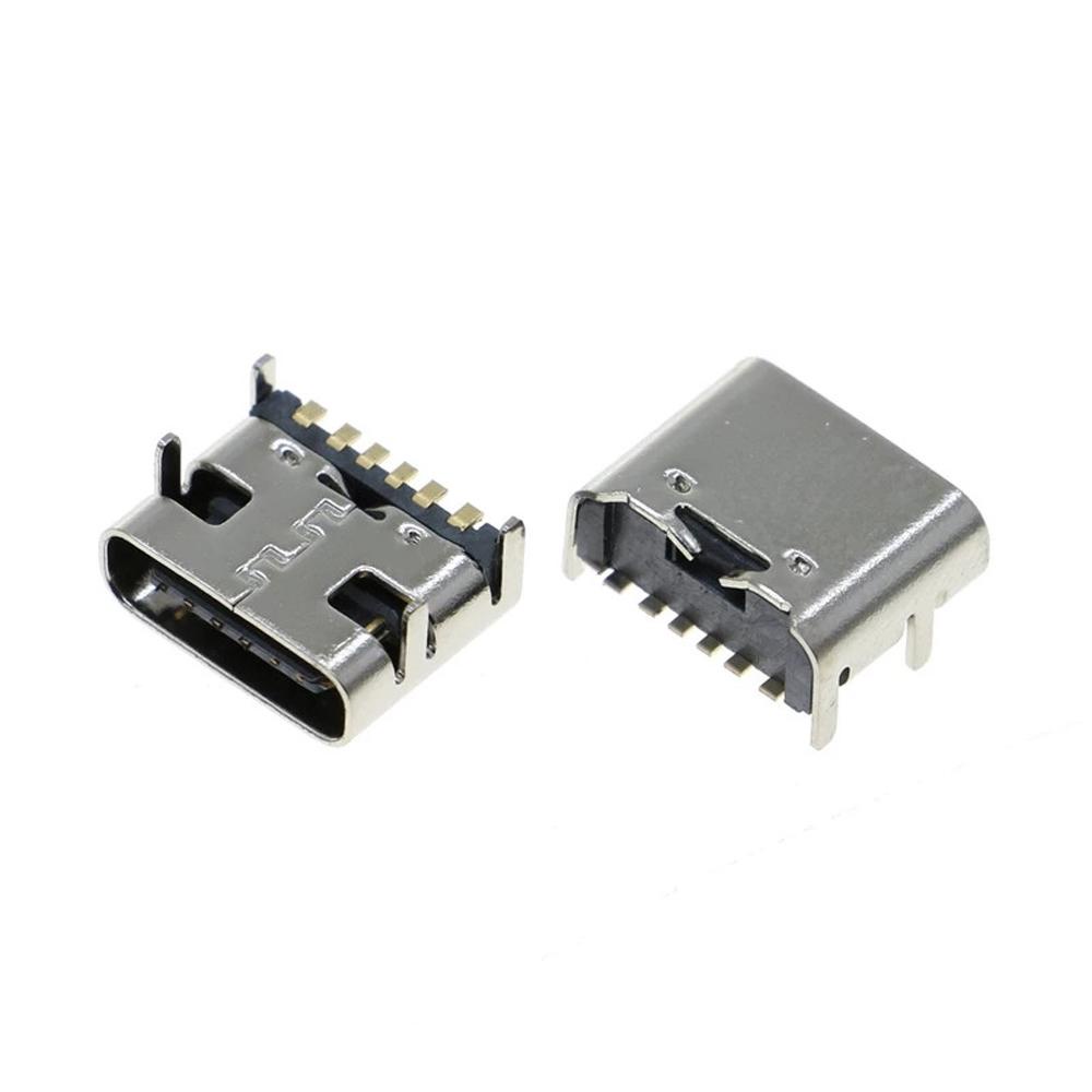 Ổ Cắm Kết Nối 6 Pin SMT SMD DIP USB 3.1 Female