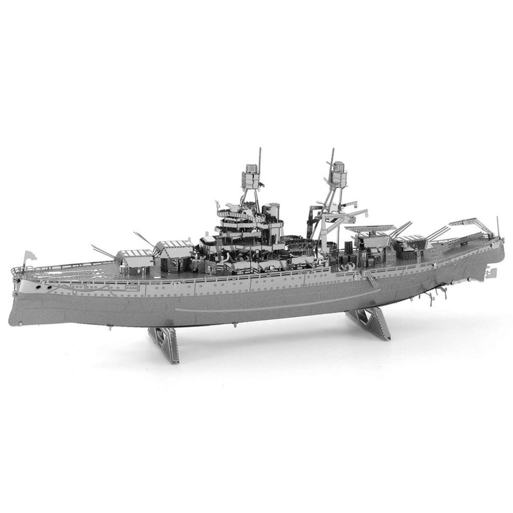 Mô hình 3D kim loại lắp ráp tàu khu trục hạm lớp USS Arizona [Chưa lắp]