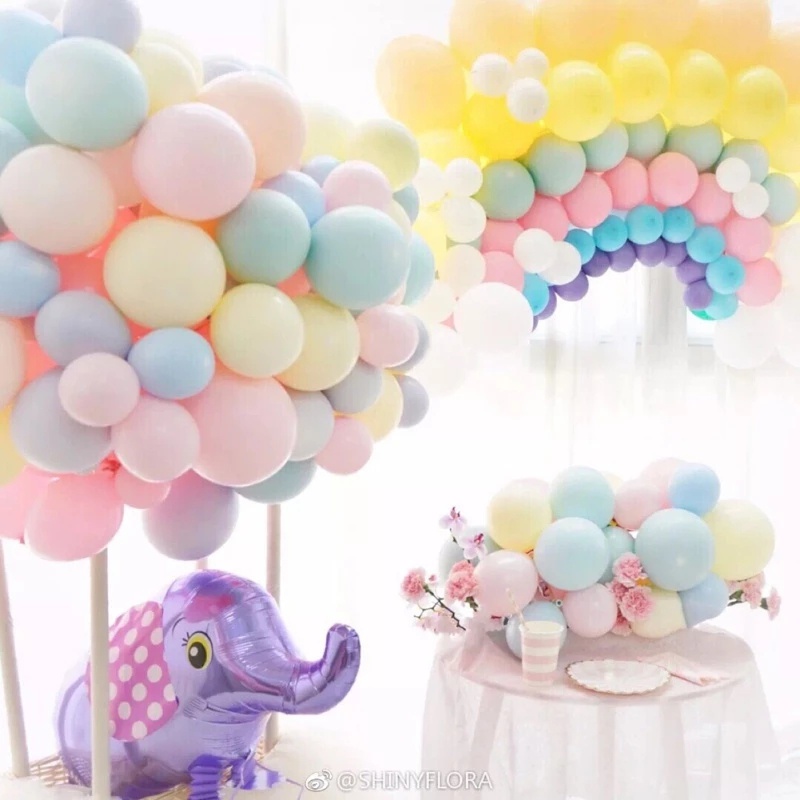 Set 10 Bong Bóng Kích Thước 10 Inch Bằng Latex Dùng Trang Trí Tiệc Sinh Nhật/Đám Cưới