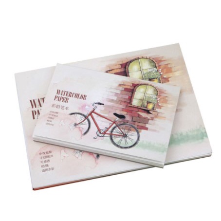 Set 12 Tấm Giấy Vẽ Màu Nước Khổ A5 / A6 Tiện Dụng