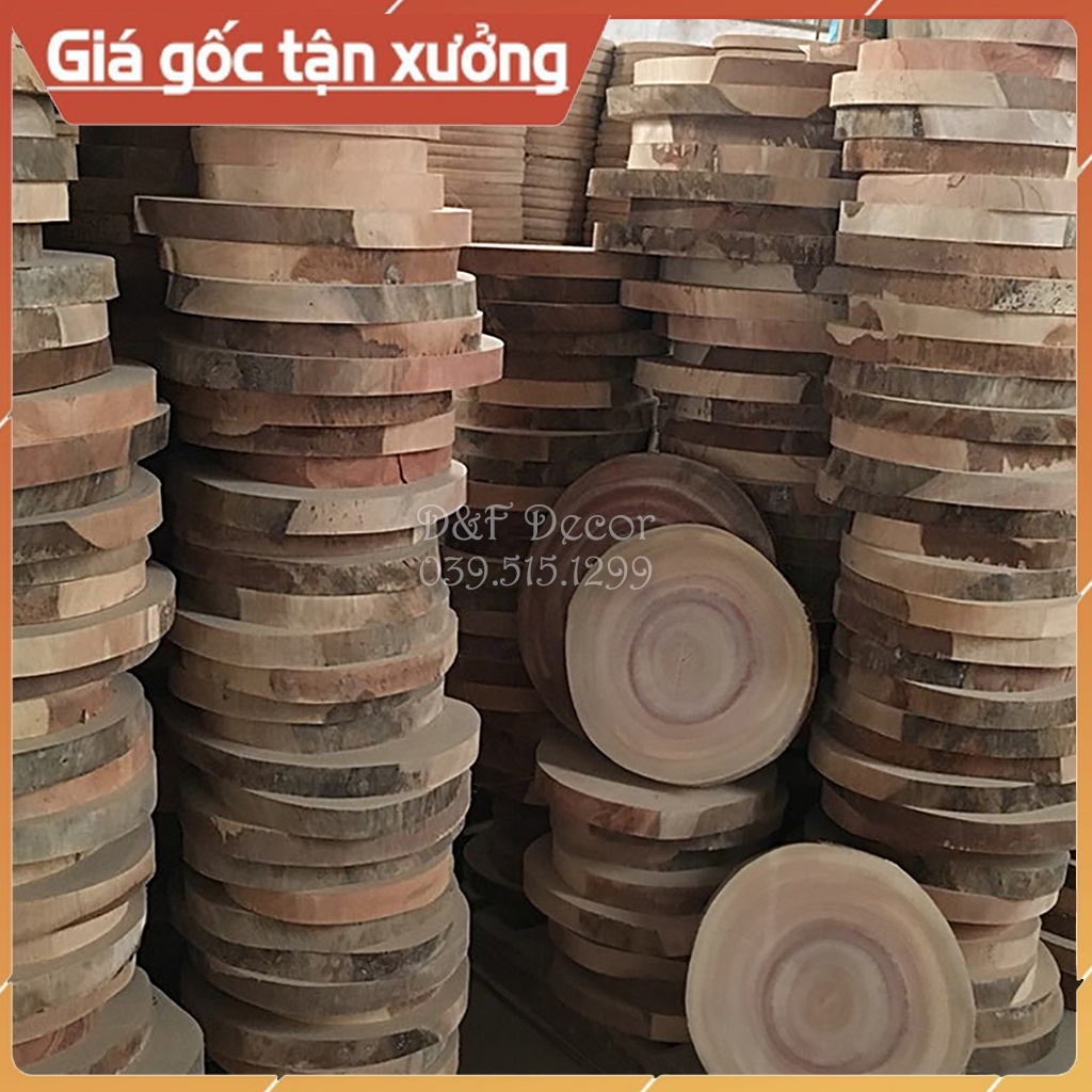 Thanh Lý Mặt Gỗ Dày 4cm, Đường Kính Từ 35cm Trở Lên, Gỗ Xà Cừ Nguyên Khối