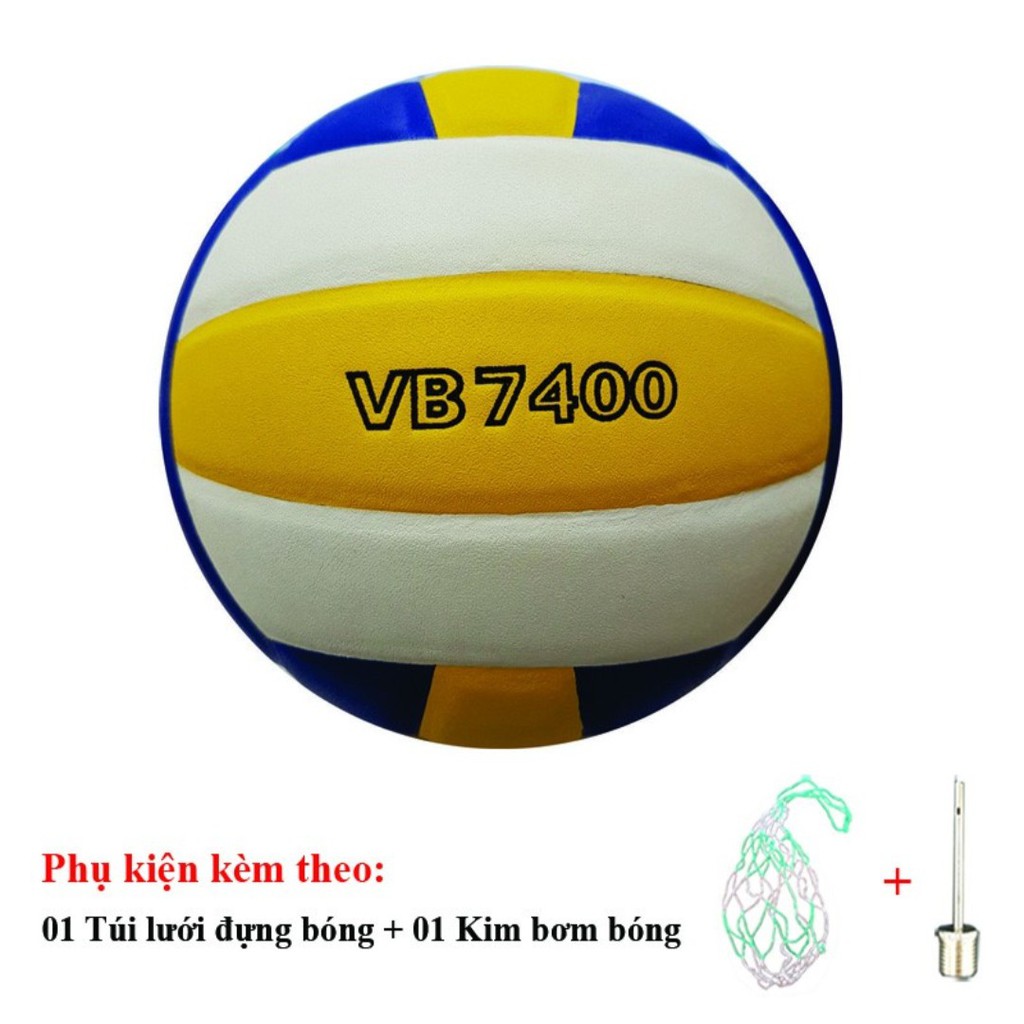 Bóng chuyền da VB 7400 ( Kèm Kim + Túi )