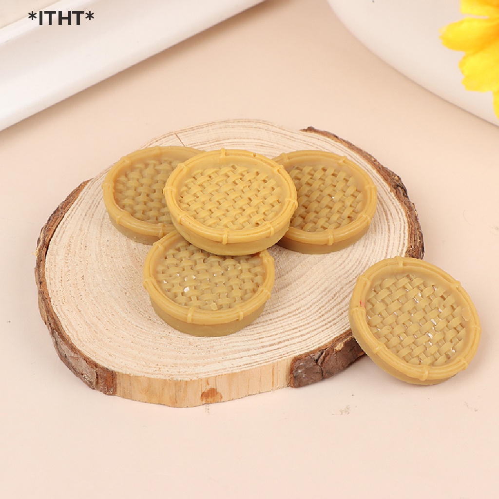 Bộ 5 Đĩa Hấp Trang Trí Nhà Búp Bê Tỉ Lệ 1 / 12