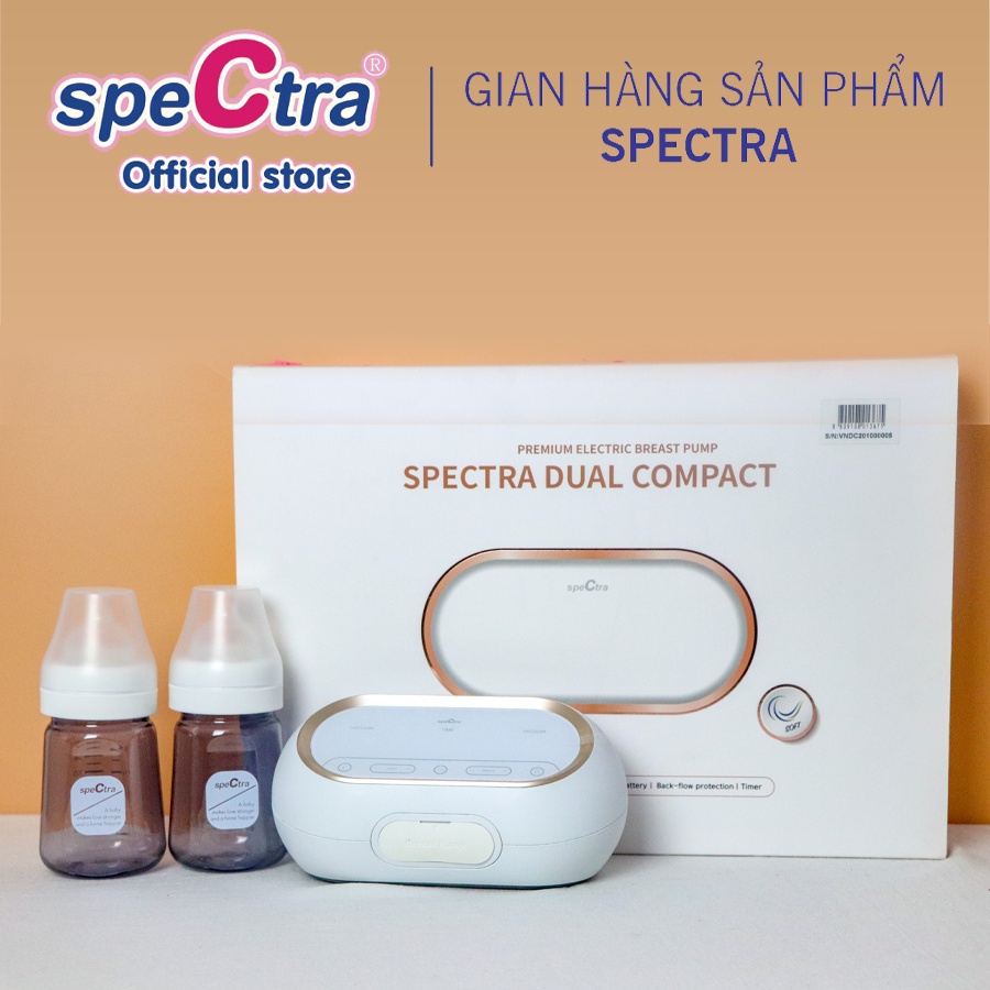 Máy Hút Sữa Điện Đôi/Kép Spectra Dual Compact Chính Hãng (Bảo Hành 24 Tháng)