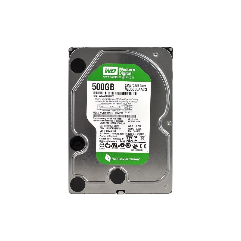 Ổ Cứng Hdd Wd Green 500 Gb 3.5 "1 Năm